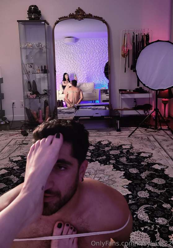 Swipe to see some ball bondage 😈 (if you like that kind of t..