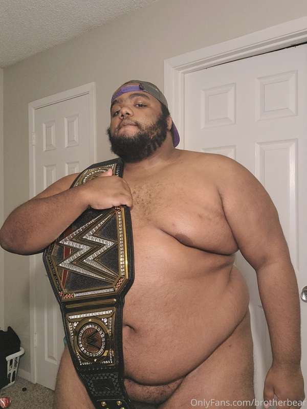 The Champ is here. Who wanna wrestle with me?