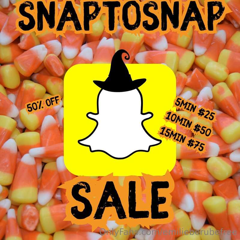 👻🍭 SNAP2SNAP SALE 🎃✨Special offer for the next 24hours ➝ 50%..