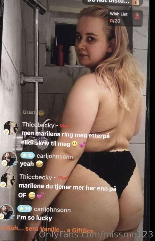 I was live last night do you want i privet seson send med a ..