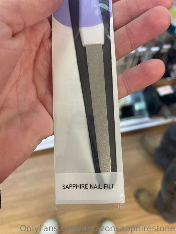 Out shopping and found a nail file just for me! Who’s coming..