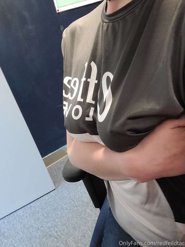 When your boobs get heavier, and you can't wear a bra becaus..