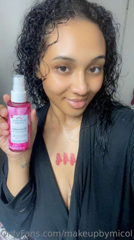 I use this rose water AFTER I use all my water based product..