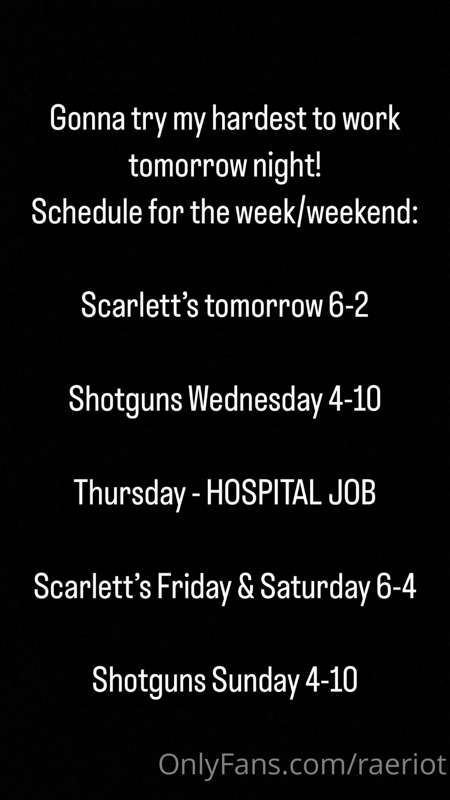 What this week looks like if you want to know what I’ll be u..