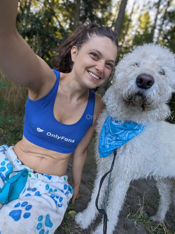 Waffles and I had a great hike this week while the puppies w..