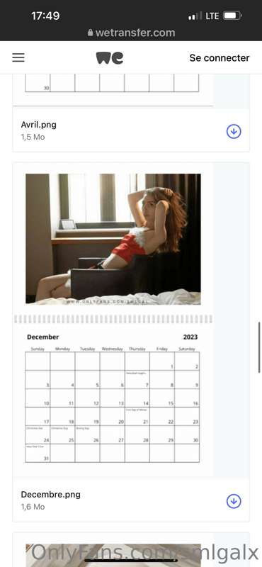 I have a calendar with me in it!
Tip below to get yours. All..