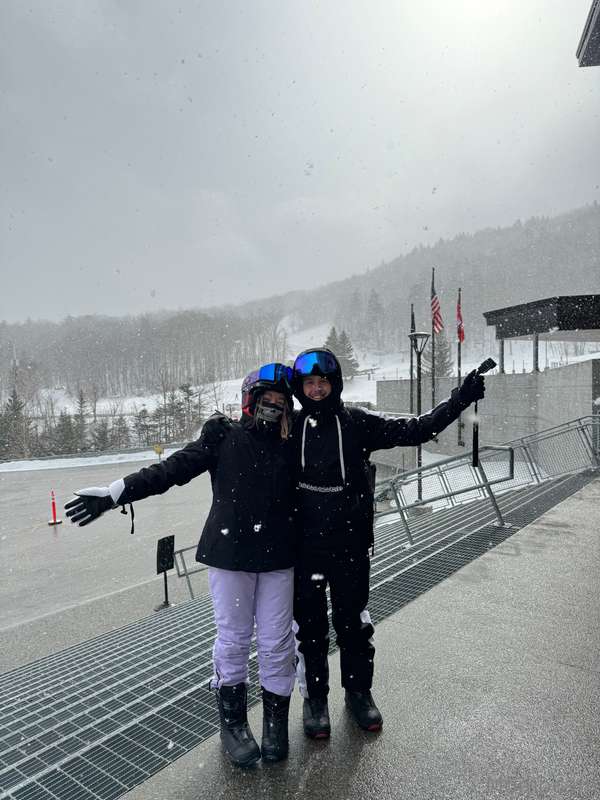 Lil & I in Vermont 💜🖤