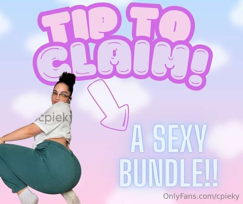 FIRST TIPPER GETS A SEXY BUNDLE! 💜