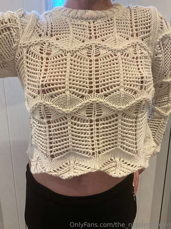 NEW KNITWEAR:  Hubby has definitively said no to me wearing ..