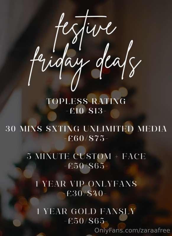 it’s festive friday and we’ve got some deals on! ratings & c..