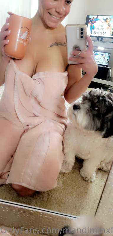 Time to **cuddle 🥰 up** with my fur babies. It’s getting col..