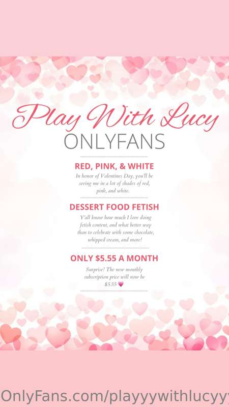 VIP ONLYFANS IS ONLY $5.55 💗
Go subscribe to @playwithlucy !..