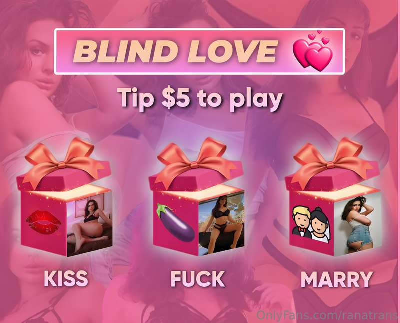 BLIND LOVETIP only 5$ and maybe you'll win something really ..
