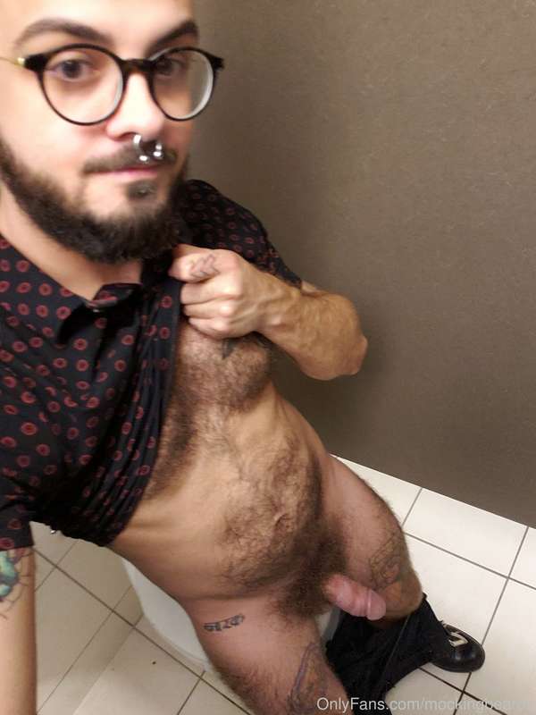 Cock out in my work bathroom