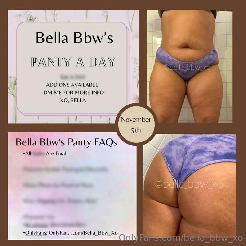 👙 PANTY-A-DAY! 👙

November 5th wear! 

Details are blurred t..