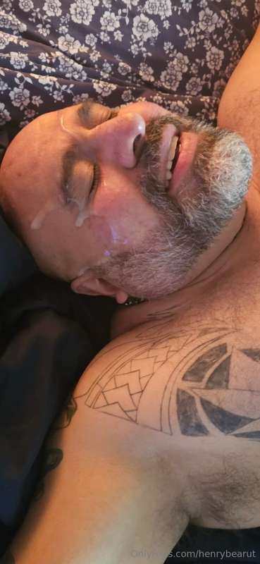 When my Bear gets really horny he dominates me and bathes me..