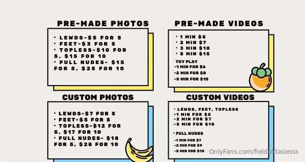 updated menu ❁