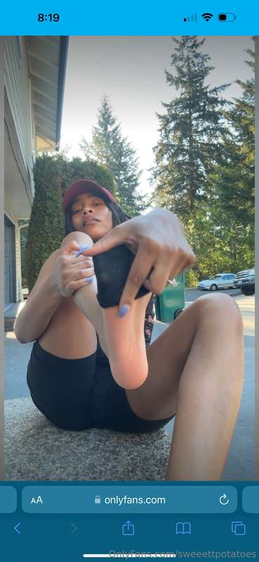 Smell my sweaty feet video  - I just got back from my walk a..