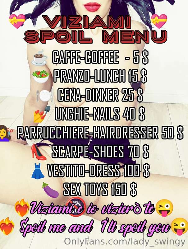 ❤️‍🔥Viziami 😉e io ti vizierò 😜
❤️‍🔥Spoil me and I'll spoil y..