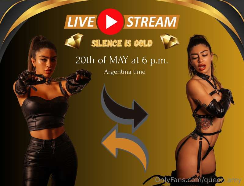 🥇 SILENCE IS GOLD 🥇 PROMISED LONG-AWAITED LIVE STREAM 🥳 🥳 TU..