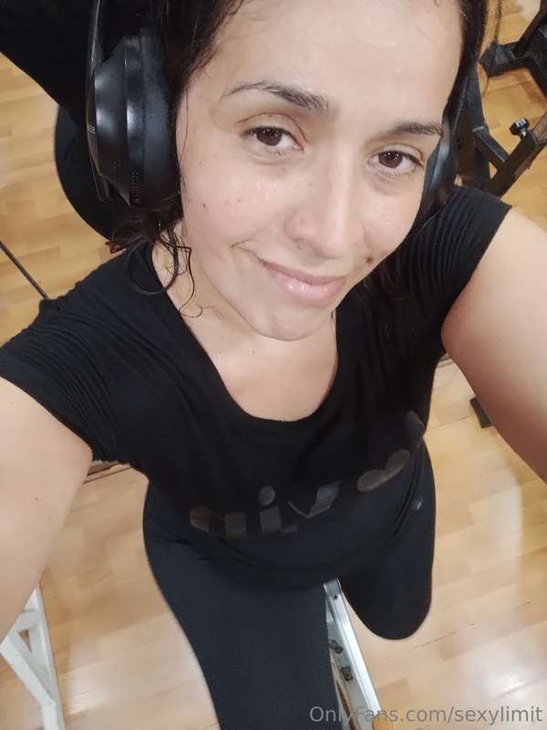 Riding a stationary bike...fantasizing that I'm riding you, ..