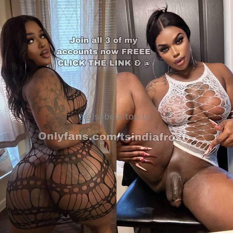 BIG BLACK TRANS DICK & ASS😳👇🏾FREE V.I.P ENTRY THICK CUMSHOTS..