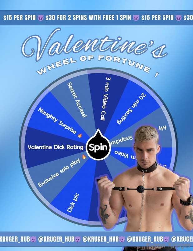 💥 VALENTINE'S WHEEL OF FORTUNE! 🎯Yo man, ready for a little ..