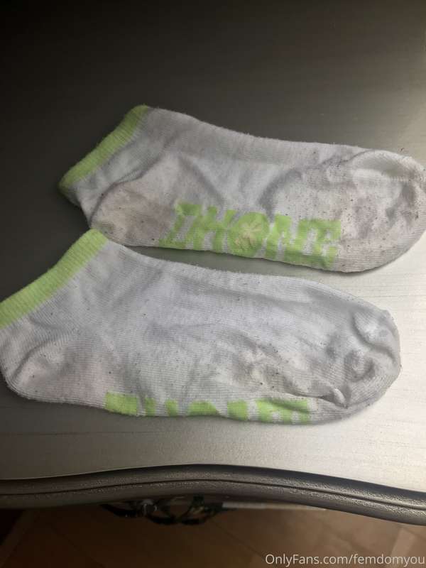 For sale a short training socks. Just out of my sneakers aft..