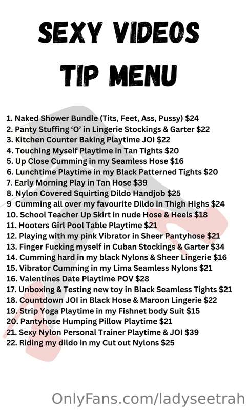 SPEND $39 or more and get a free 🌶️ video. 🎥 

***HI PANTYHO..