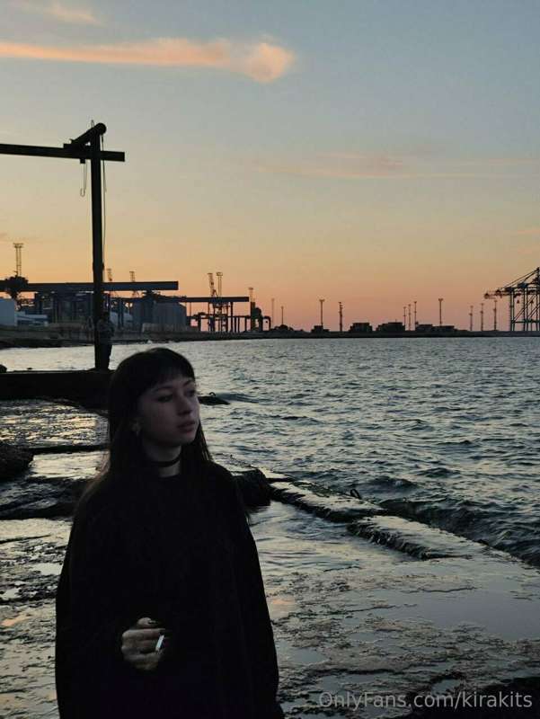 You stand on the shore and smell the salty smell of the wind..