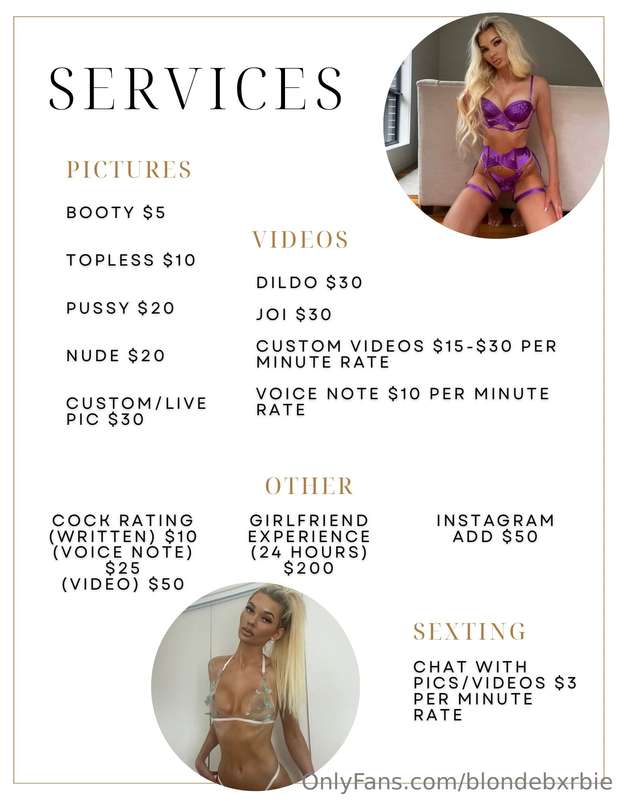 💞 TIP MENUS 💞Message me for bundle deals😘