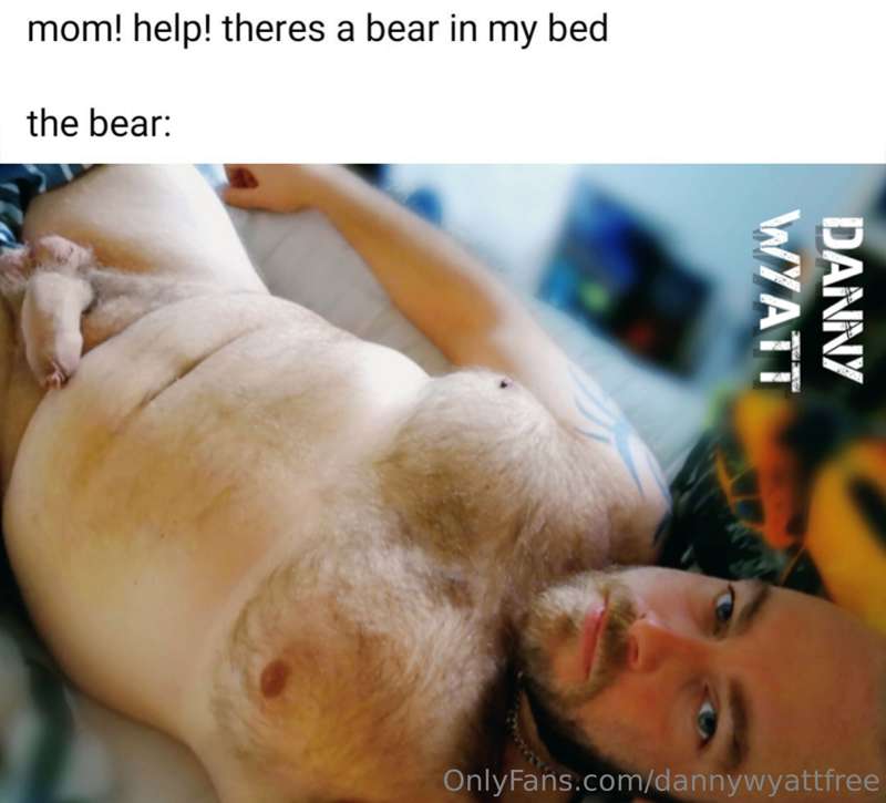 There’s a bear in your bed