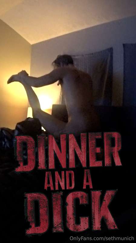 778 DINNER AND A DICK  This video is dark so I've priced it ..