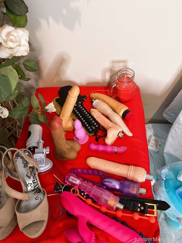 I have SOOO many toys! 
Tip me 10$ and I’ll send you a video..