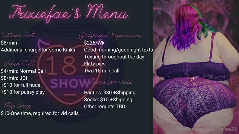 New Updated Menu!