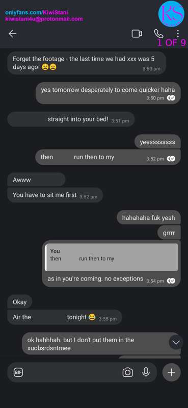 W4RNING. This is a private private private conversation betw..