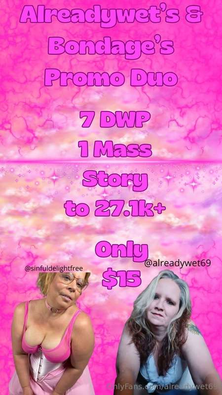 💥 PROMO ON 2 PAGES! 💥EXPOSURE TO 27.1k $15✅️ 7 DAY WP✅️ 1 MA..