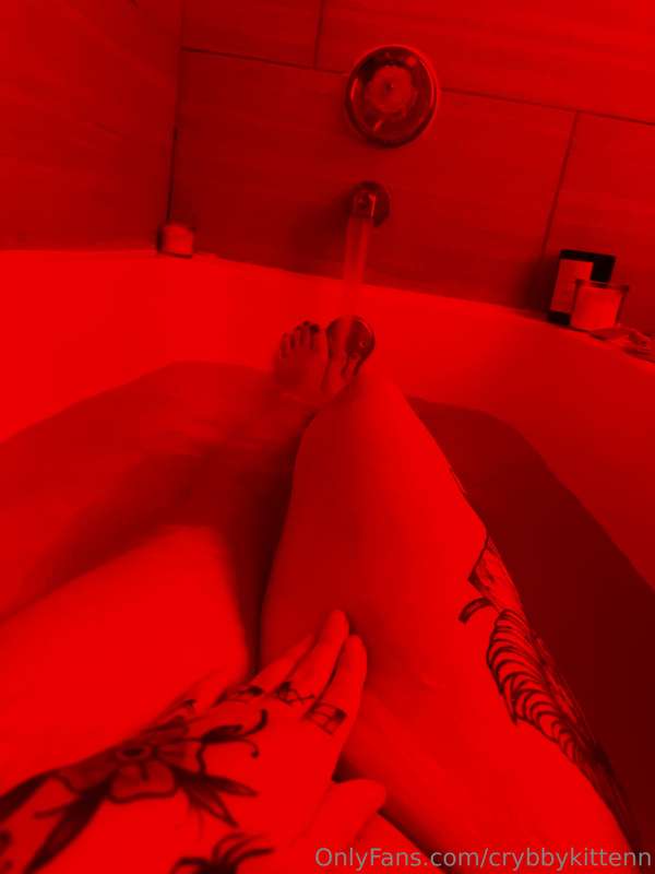 It’s a full moon, of course I’m bathing in red light