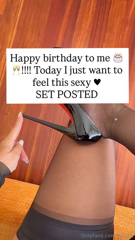 Happy birthday to me 🎂🥂!!!! Today I just want to feel this s..