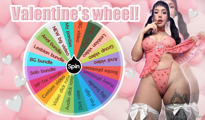 💕𝙎𝙋𝙄𝙉 𝙏𝙃𝙀 𝙒𝙃𝙀𝙀𝙇💕
I prepared a game for Valentine's Day with ..