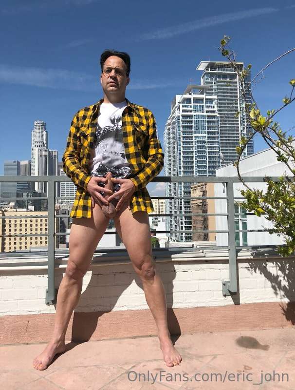 My official solo video, shot here on the patio in public in ..