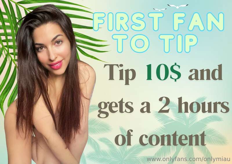 🔥FIRST FAN ONLY🔥TIP 10$ AND GETS 2 HOURS OF CONTENT INMEDIAT..