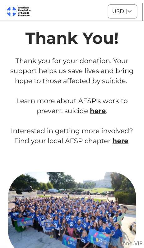 WE RAISED $9620.22 FOR AFSP!! Thank you so much for your gen..