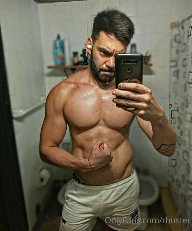 All sweaty after training! Would you like to smell me? Or li..