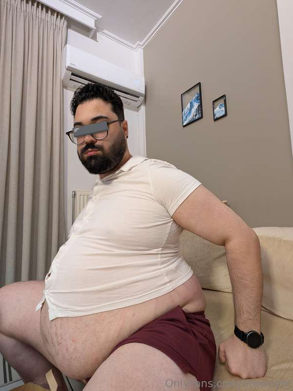 Watching my belly progressively blow up in size as I keep st..