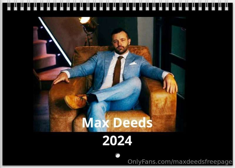 Only 7 signed Max Deeds 2024 calendars left !!!
DeedsApparel..