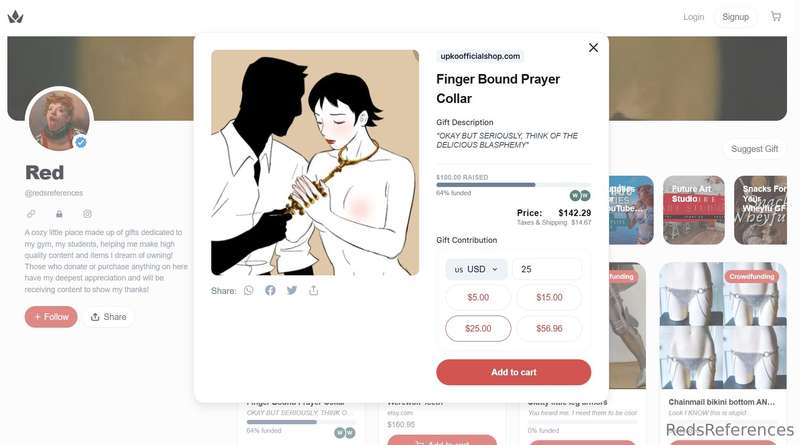 Wowzers! So, this is the first thing that anyone has funded ..