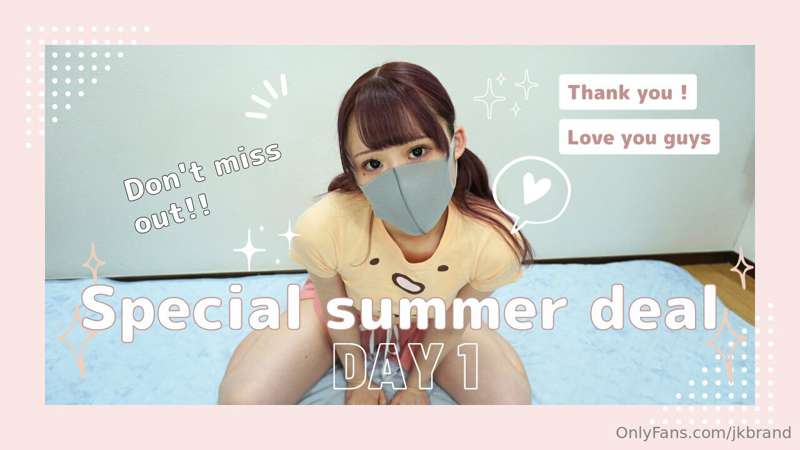 Yume's special summer deal has just begun🍒
It's only for 3 d..