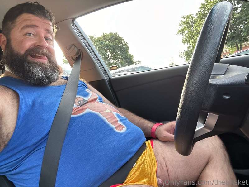 When your cock decides to escape while driving. And take you..