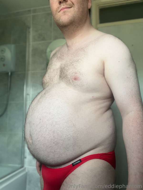Freshly showered and I fancied wearing something bright red ..